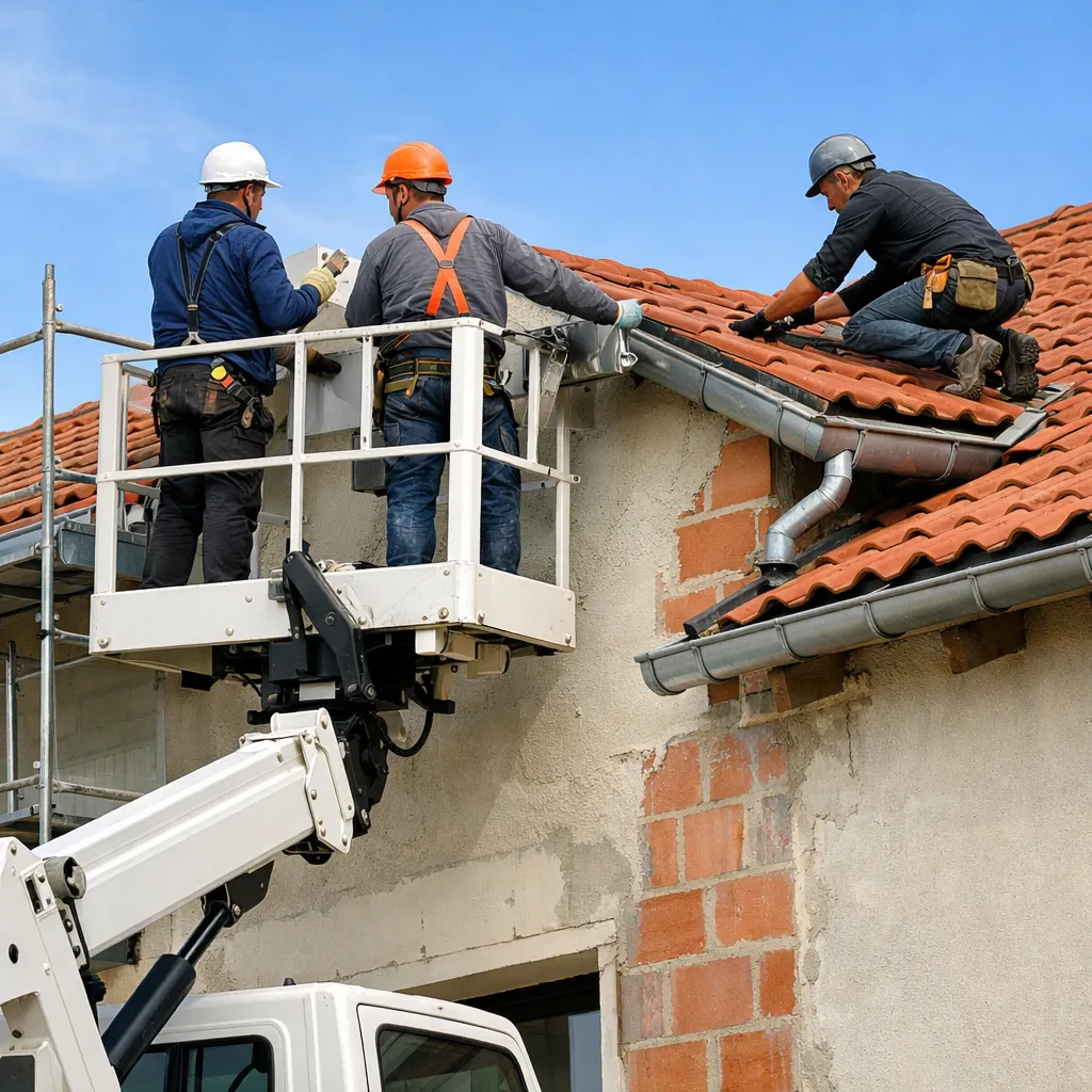 Artisan duVal - Travaux en hauteur avec camion nacelle